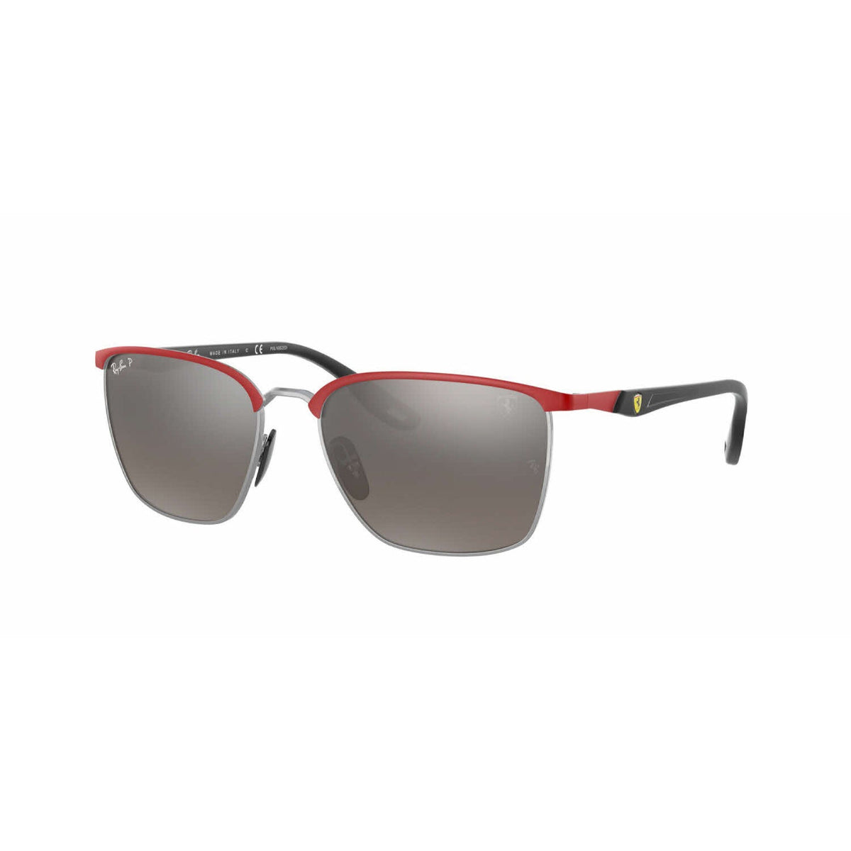 Ray-Ban Unisex Sunglasses  Red Grey Mirror Grey Gradient Polar Metal Metal  0RB3673M F0455J 56