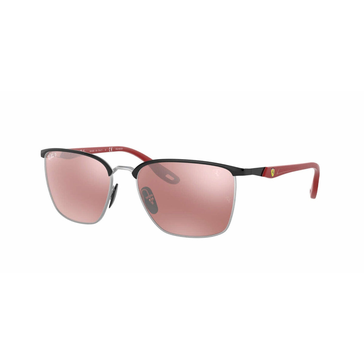 Ray-Ban Unisex Sunglasses  Black Purple Mirror Silver Polar Metal Metal  0RB3673M F060H2 56