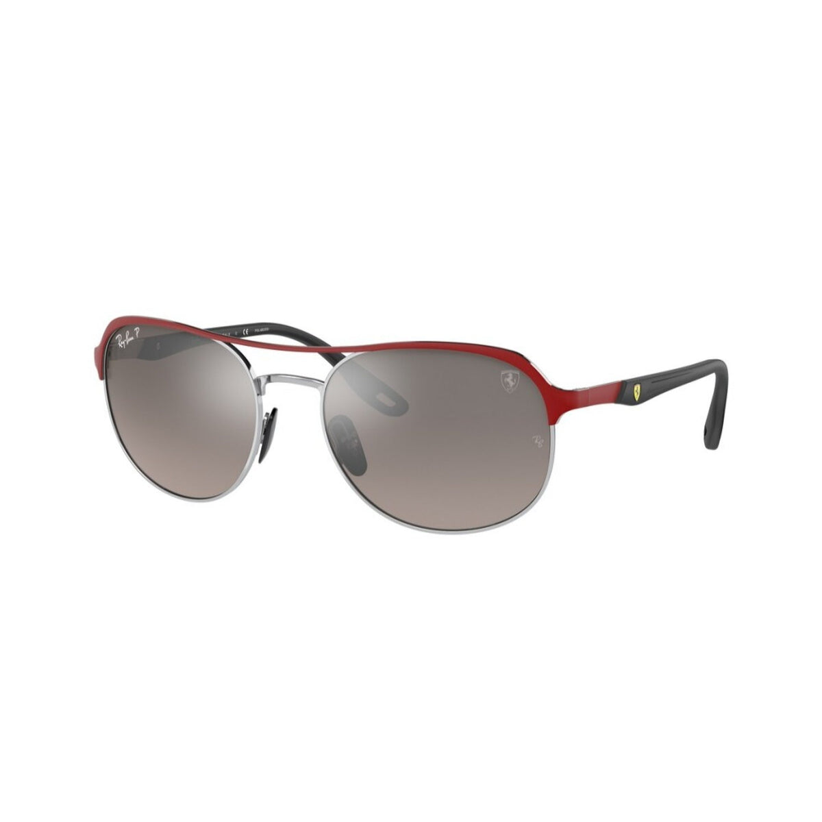 Ray-Ban Unisex Sunglasses  Silver Polar Grey Mirror Grey Gradient Metal Metal  0RB3685M F0455J 58