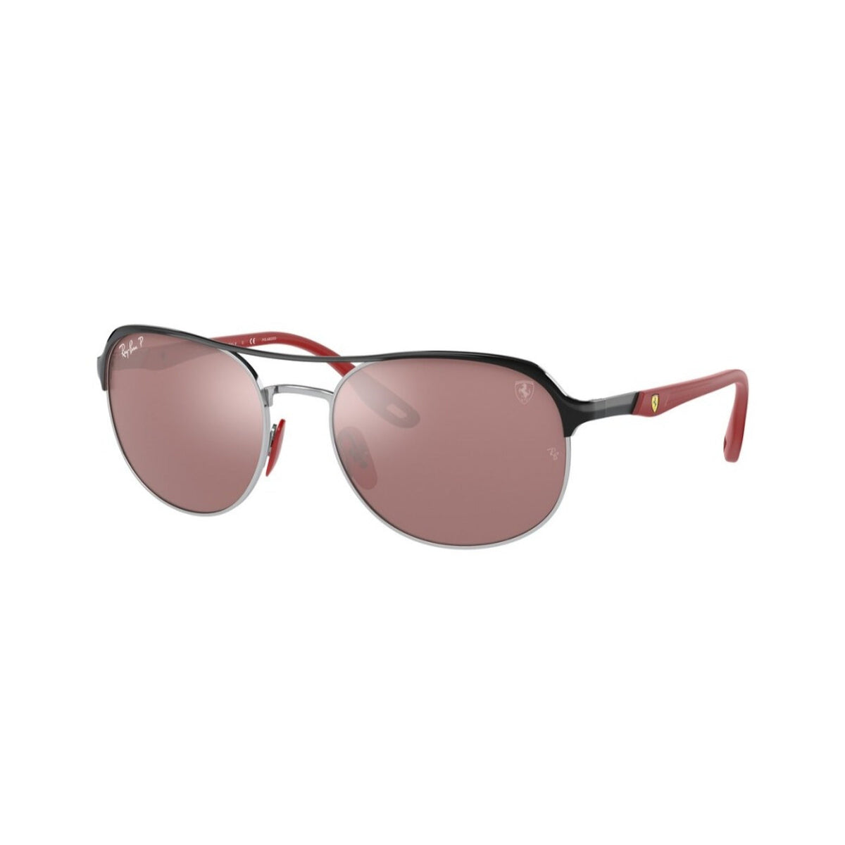 Ray-Ban Unisex Sunglasses  Silver Polar Purple Mirror Silver Metal Metal  0RB3685M F060H2 58