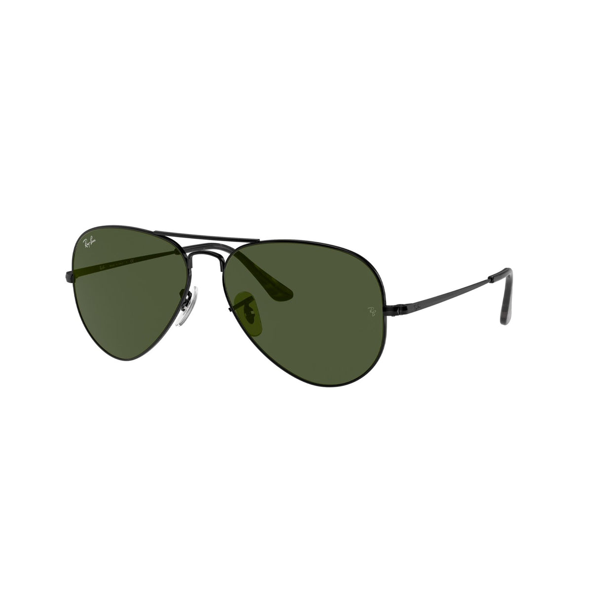 Ray-Ban Unisex Sunglasses Aviator Metal II Black G-15 Green Metal Metal  0RB3689 914831 62