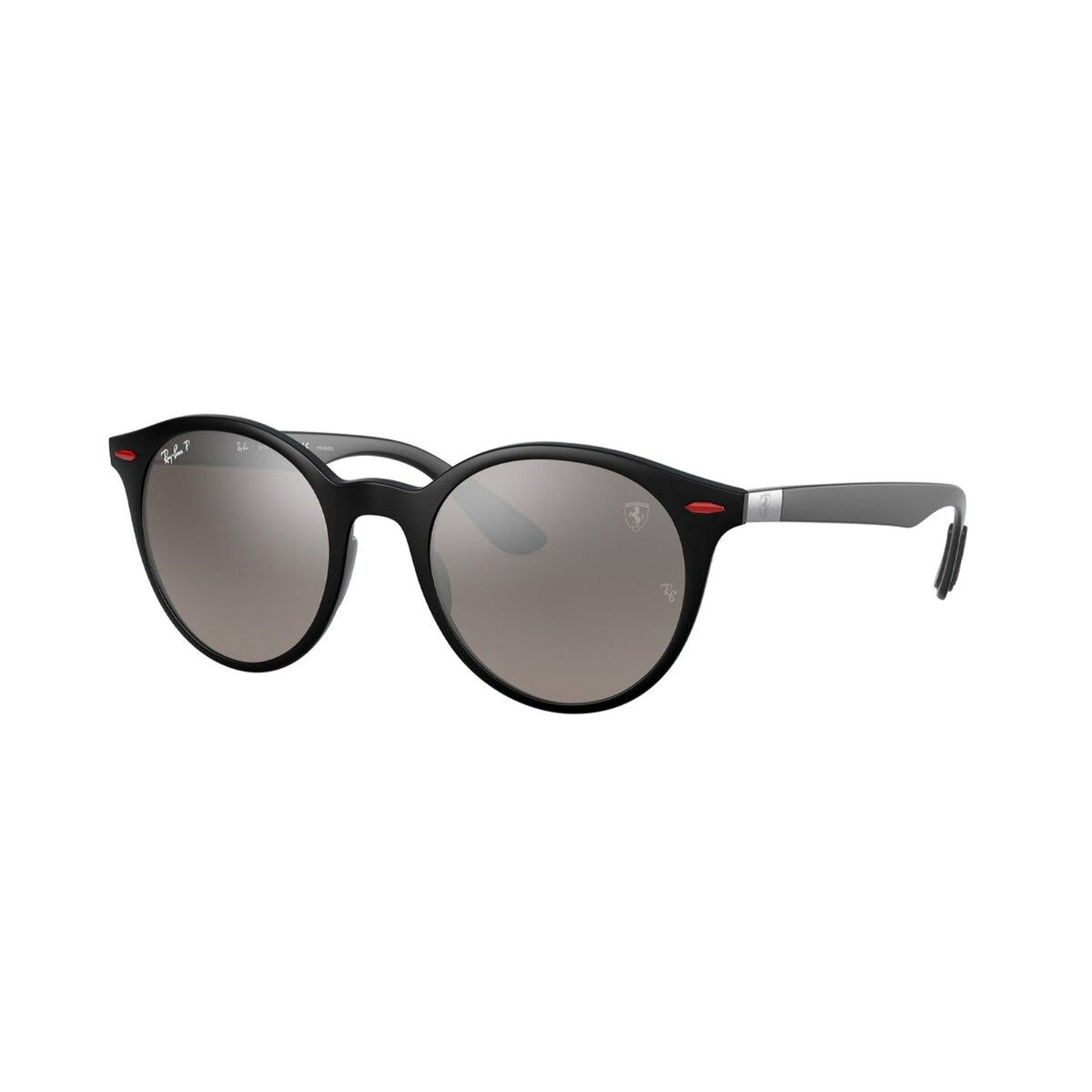 Ray-Ban Unisex Sunglasses  Black Grey Mirror Grey Gradient Polar Plastic Plastic  0RB4296M F6525J 50