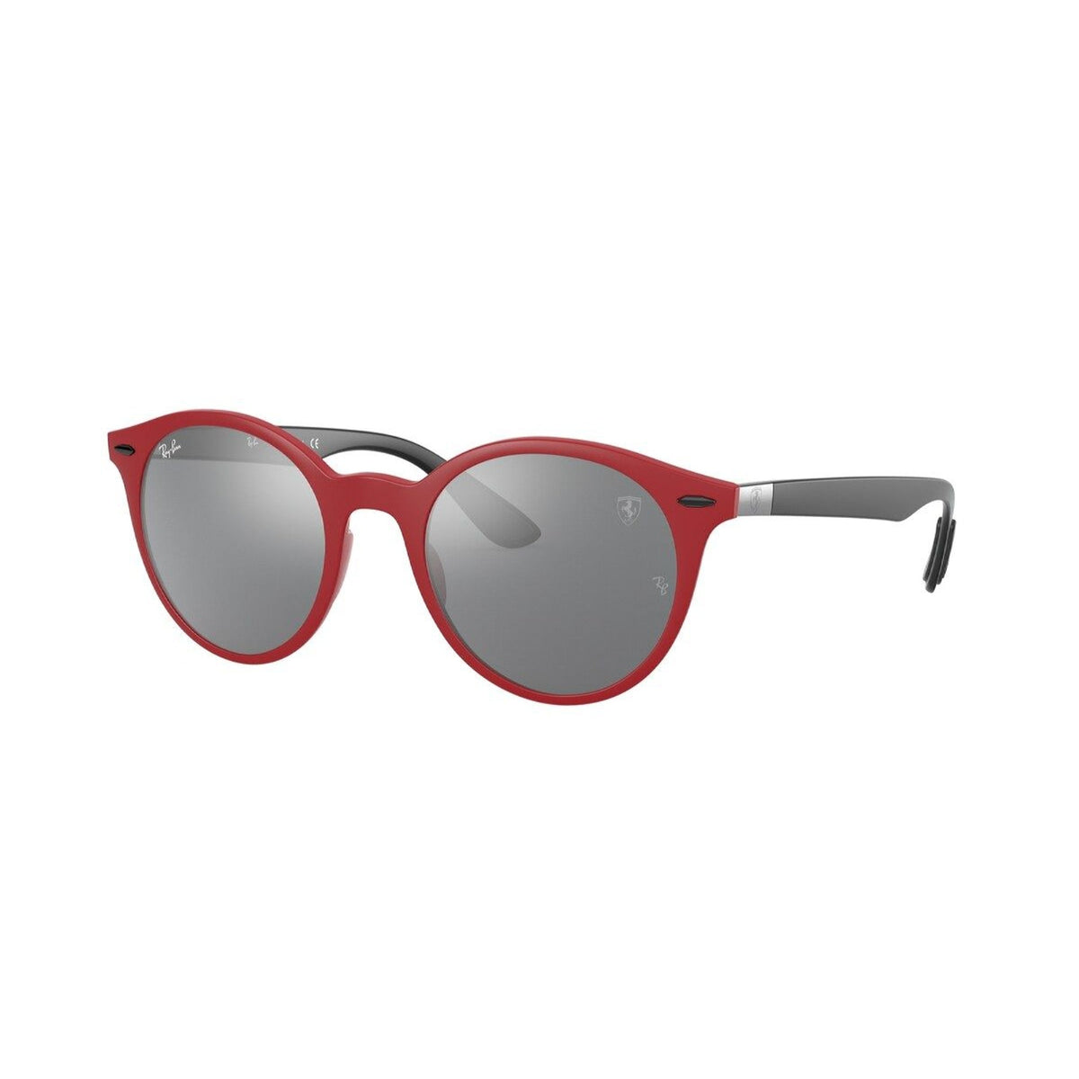 Ray-Ban Unisex Sunglasses  Red Grey Mirror Silver Plastic Plastic  0RB4296M F6536G 50