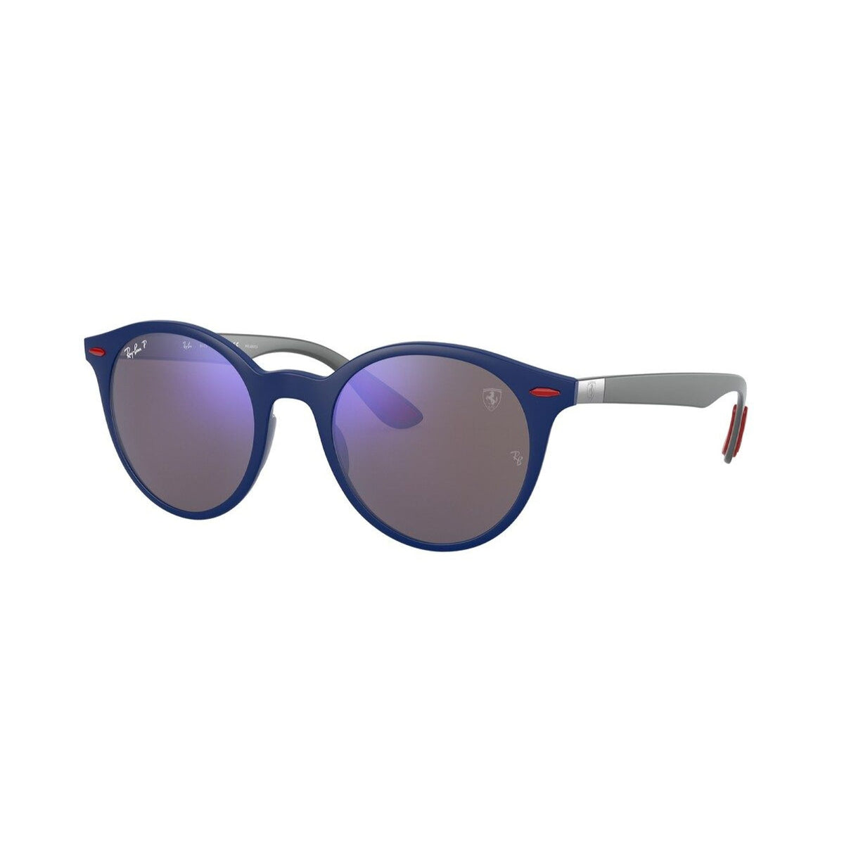 Ray-Ban Unisex Sunglasses  Blue Grey Mirror Blue Polar Plastic Plastic  0RB4296M F654H0 50
