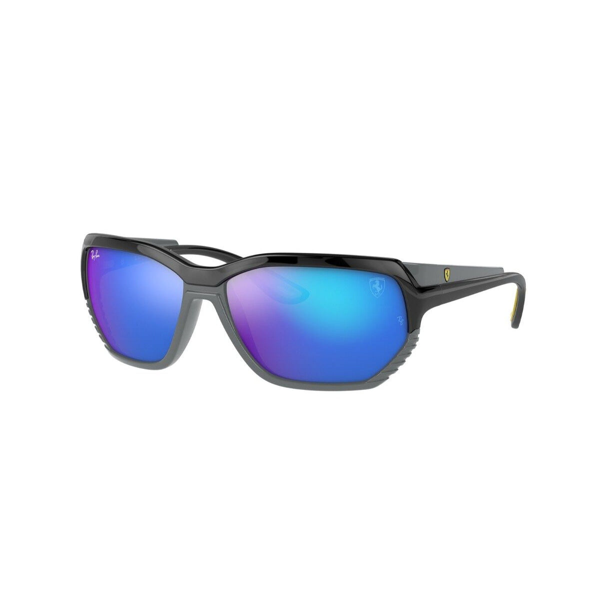 Ray-Ban Unisex Sunglasses  Black Light Green Mirror Blue Plastic Plastic  0RB4366M F67555 61
