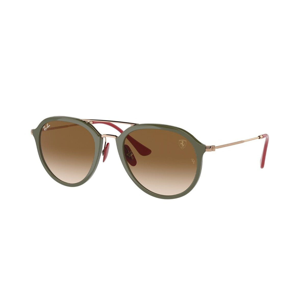 Ray-Ban Unisex Sunglasses  Green Clear Gradient Brown Plastic Plastic  0RB4369M F67151 53