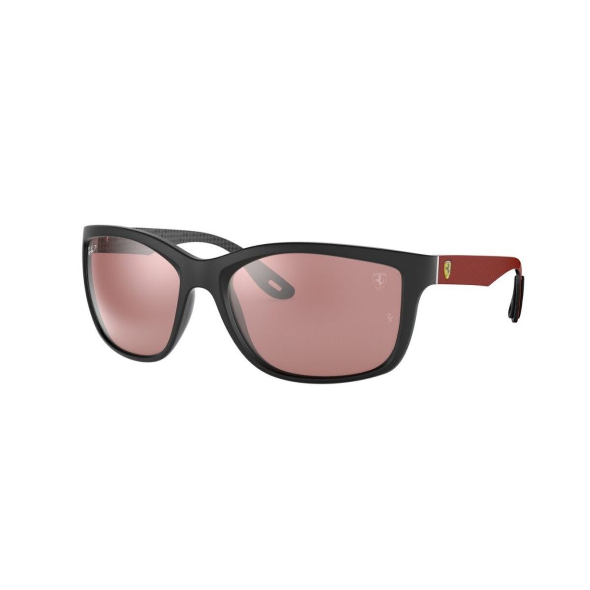 Ray-Ban Unisex Sunglasses  Black Purple Mirror Silver Polar Plastic Plastic  0RB8356M F647H2 61