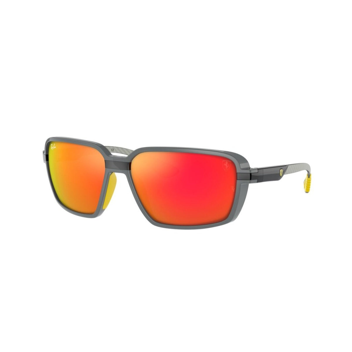 Ray-Ban Unisex Sunglasses  Grey Brown Mirror Orange Plastic Plastic  0RB8360M F6726Q 62