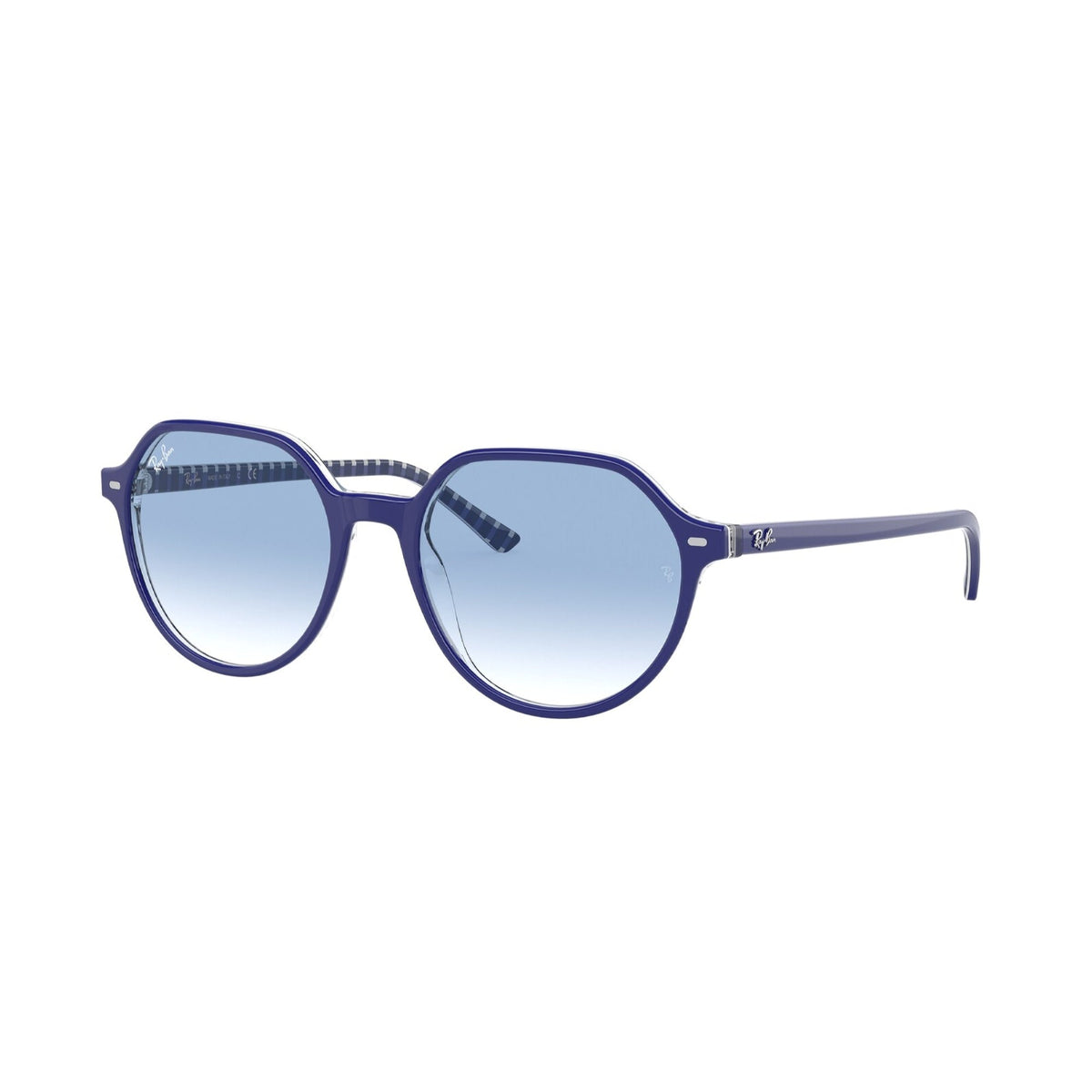 Ray-Ban Unisex Sunglasses Thalia Blue Clear Gradient Blue Plastic Plastic  0RG2195F 13193F 53