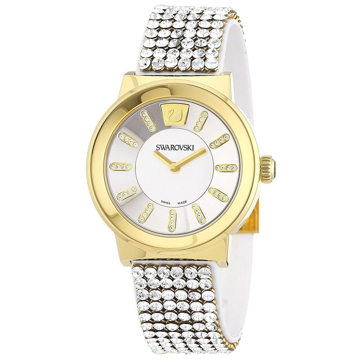 Swarovski Women&#39;s 1000670 Piazza Crystal Stainless Steel Watch