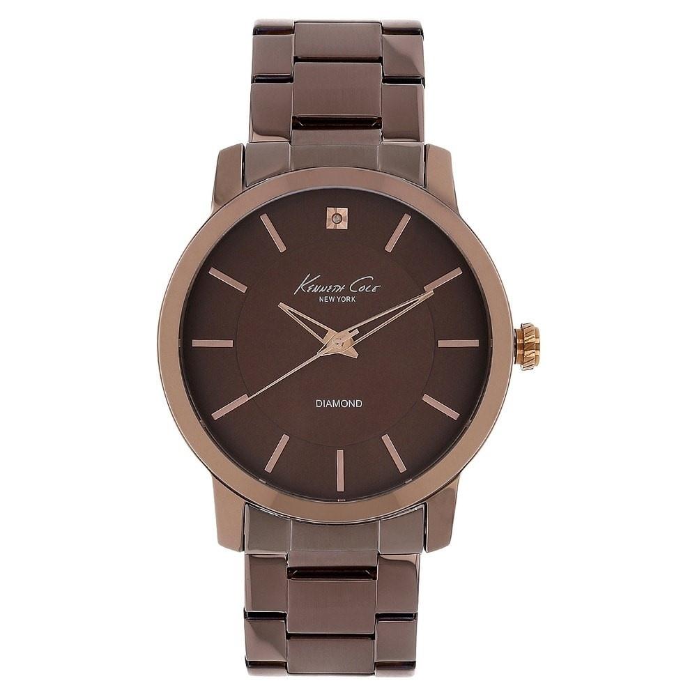 Kenneth Cole Men&#39;s 10007959 Classic Brown Stainless Steel Watch