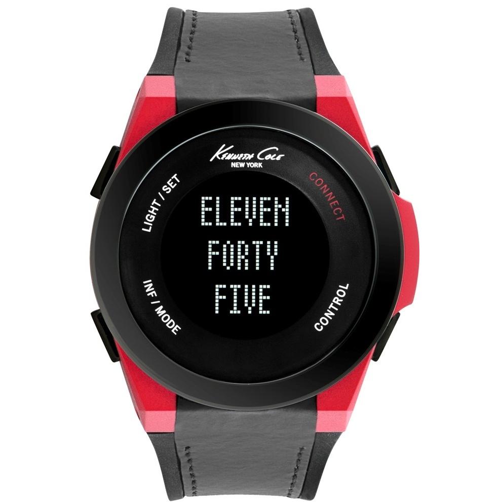 Kenneth Cole Unisex 10022807 Connect Black Silicone Watch