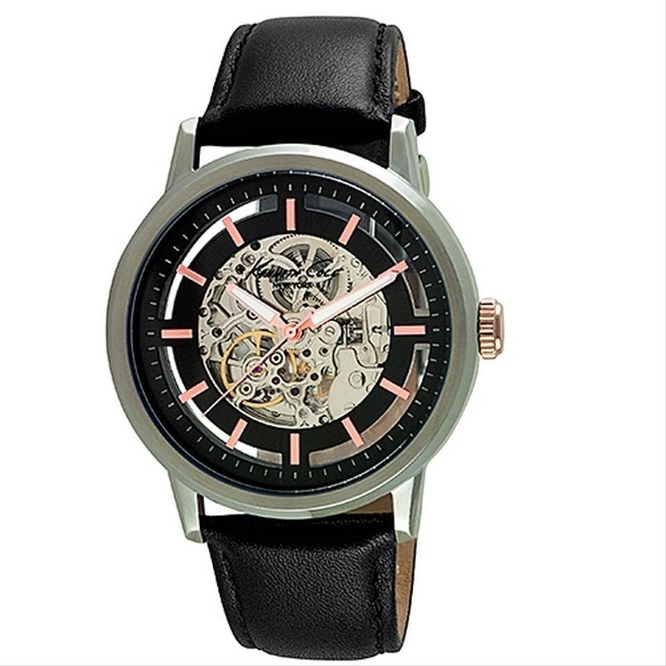 Kenneth Cole Men&#39;s 10026782 Classic Black Leather Watch