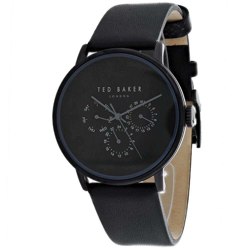 Ted Baker Men&#39;s 10030763 James Black Leather Watch