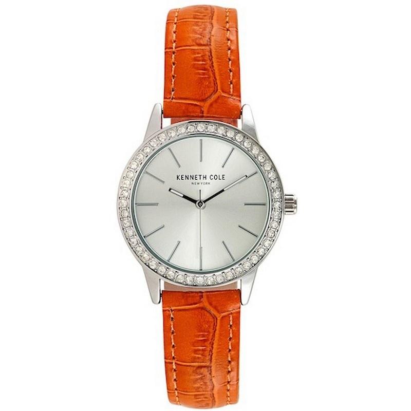Kenneth Cole Women&#39;s 10031485 Classic Orange Leathrer Watch