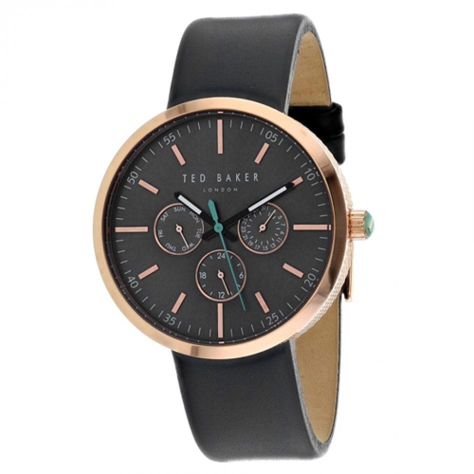 Ted Baker Men&#39;s 10031503 Jack Grey Leather Watch