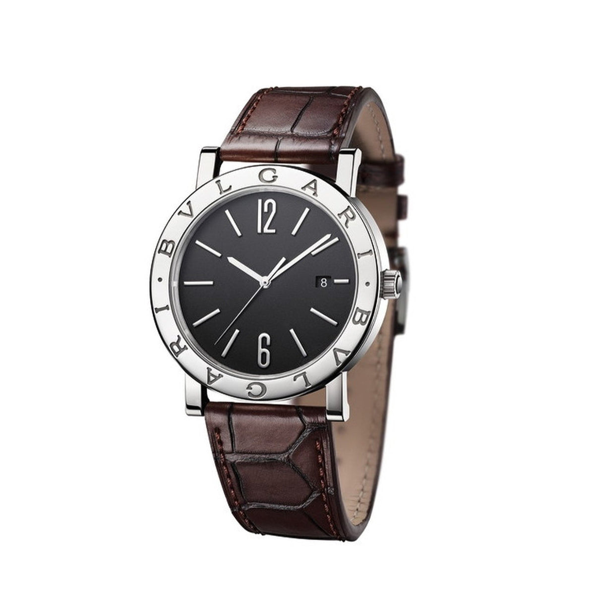 Bvlgari Men's 102927 Bvlgari Bvlgari Brown Leather Watch