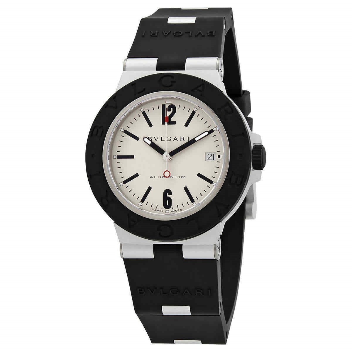 Bvlgari Men's 103382 Bvlgari Bvlgari Black Rubber Watch