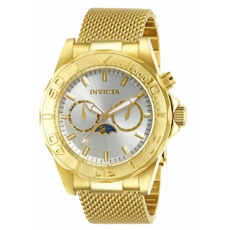 Invicta Men&#39;s 10597 Pro Diver Multi-Function Gold-Tone Stainless Steel Watch