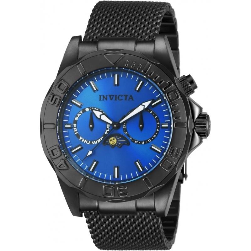 Invicta Men&#39;s 10603 Pro Diver Multi-Function Black Stainless Steel Watch