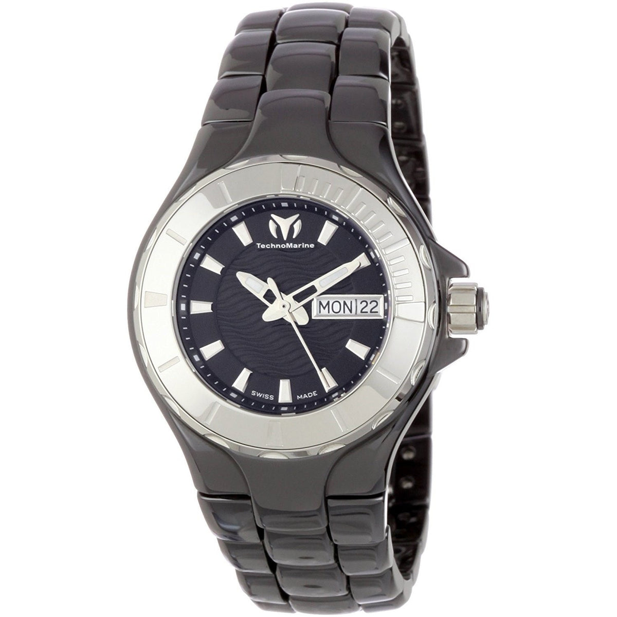 TechnoMarine Women&#39;s 110026C Cruise Black Ceramic Watch