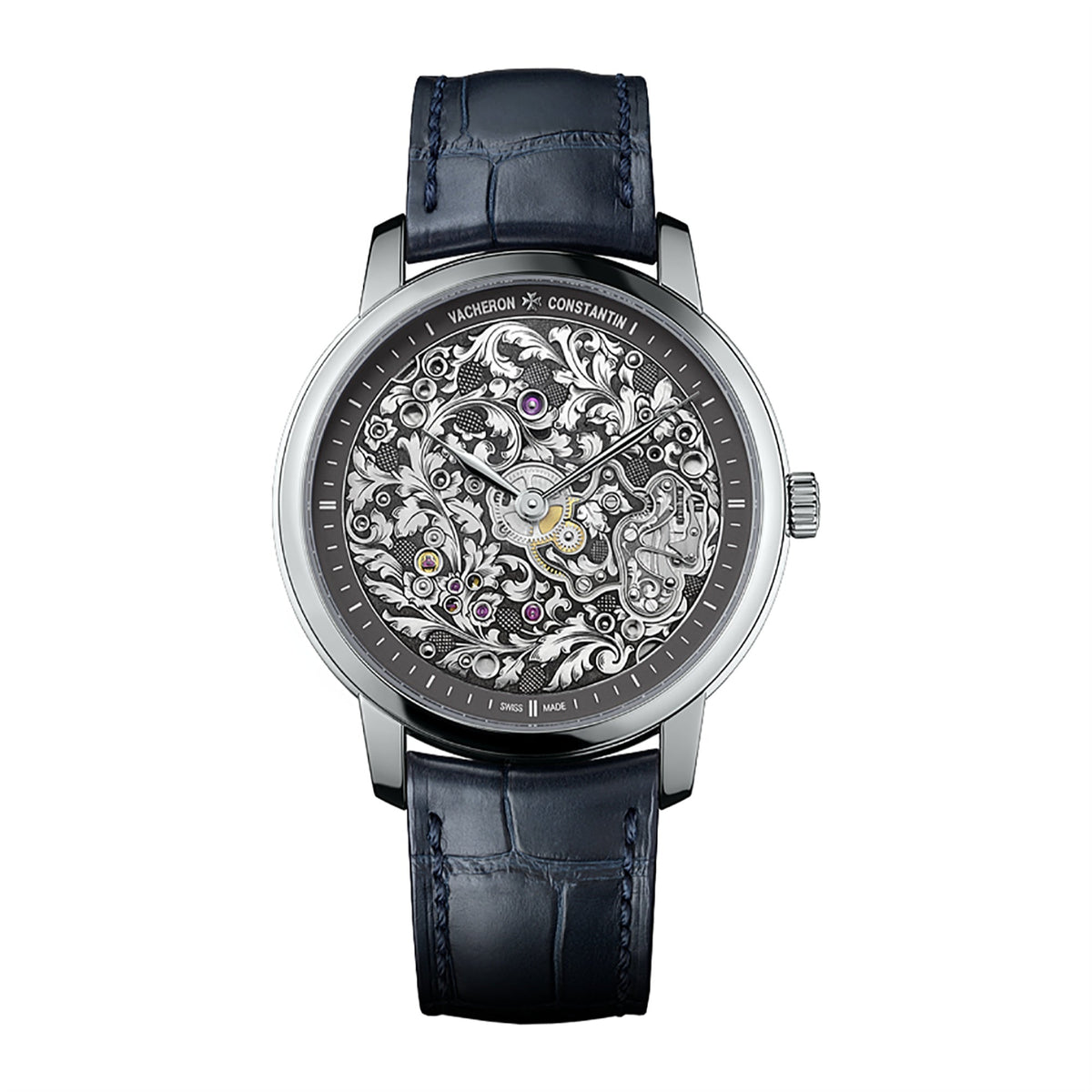Vacheron Constantin Men's 1100A-000P-B026 Metiers D Art Blue Leather Watch