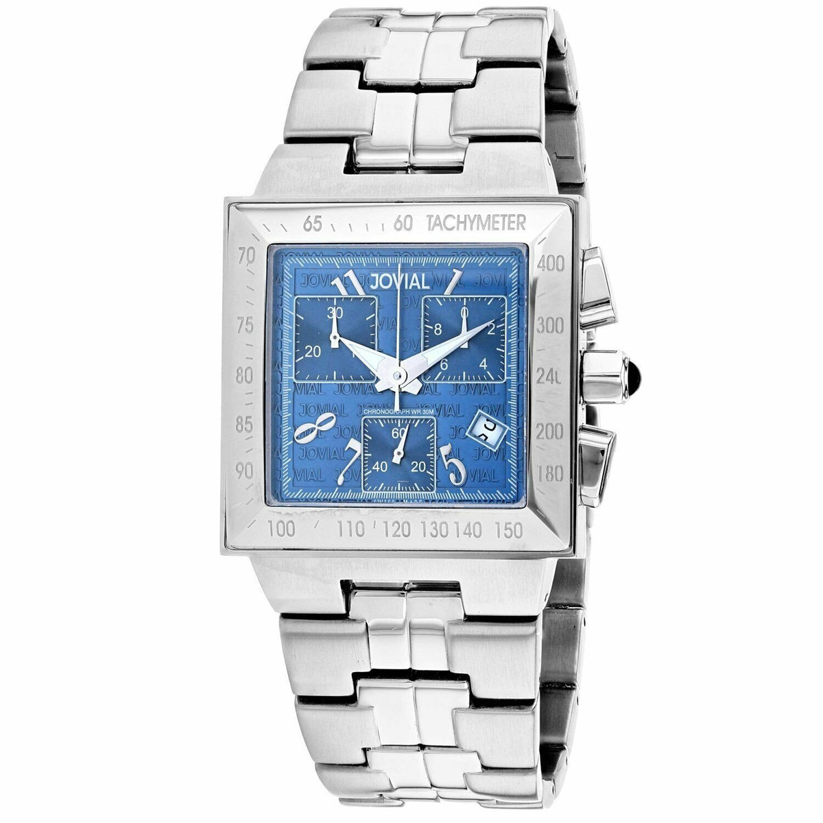 Jovial Men&#39;s 11065-GSMC-03 Classic Chronograph Stainless Steel Watch