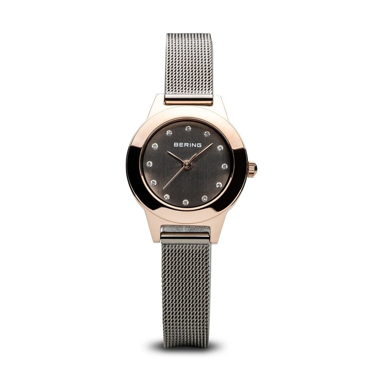Bering Women&#39;s 11125-369 Classic Crystal Grey Stainless Steel Watch