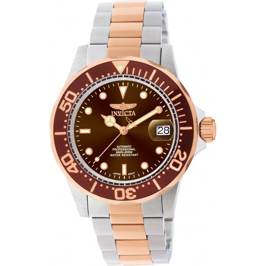 Invicta Men&#39;s 11241 Pro Diver Automatic Gold-Tone and Silver Stainless Steel Watch