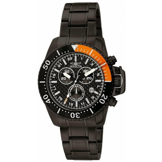 Invicta Men's 11290 Pro Diver Chronograph Black Stainless Steel Watch