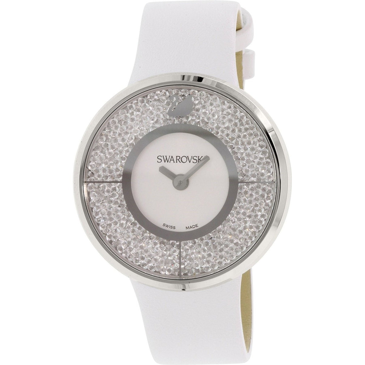 Swarovski Women's 1135989 Crystalline Crystal White Leather Watch