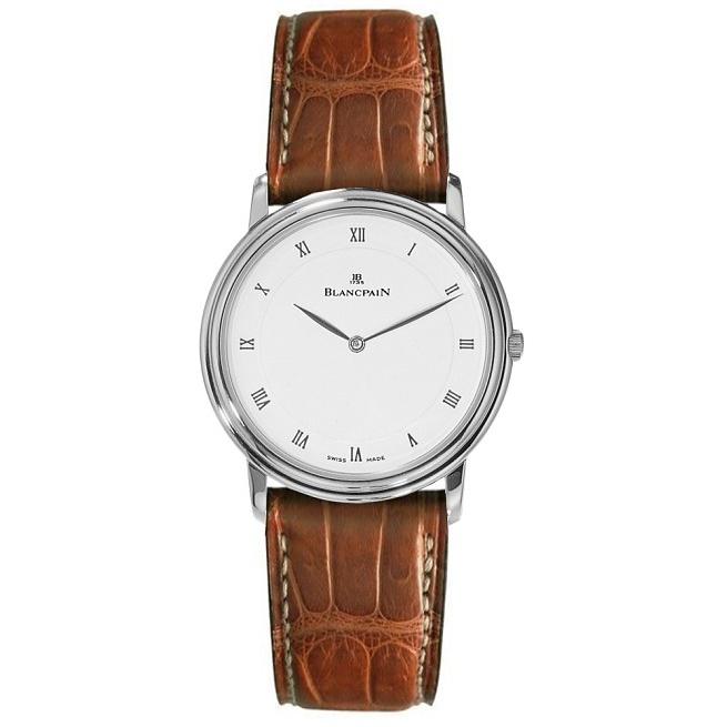 Blancpain Men&#39;s 1151-1127-55 Villeret Brown Leather Watch