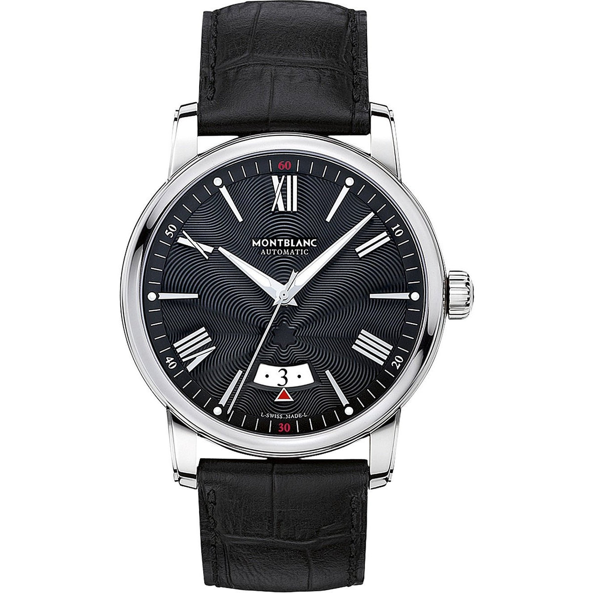 Montblanc Men&#39;s 115122 4810 Automatic Black Leather Watch