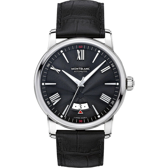 Montblanc Men's 115122 4810 Automatic Black Leather Watch