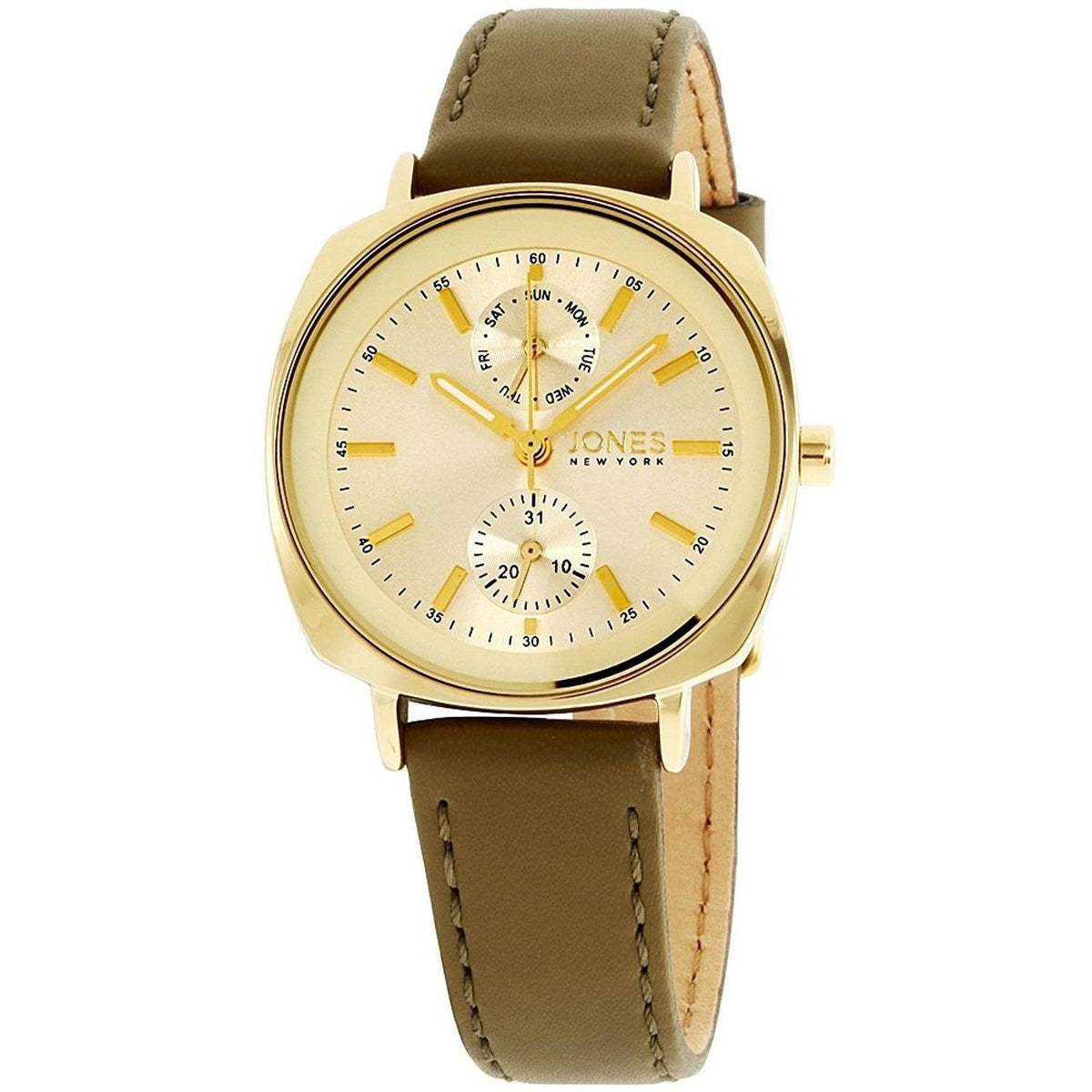 Jones New York Women's 11543G528-MOS Brown Leather Watch