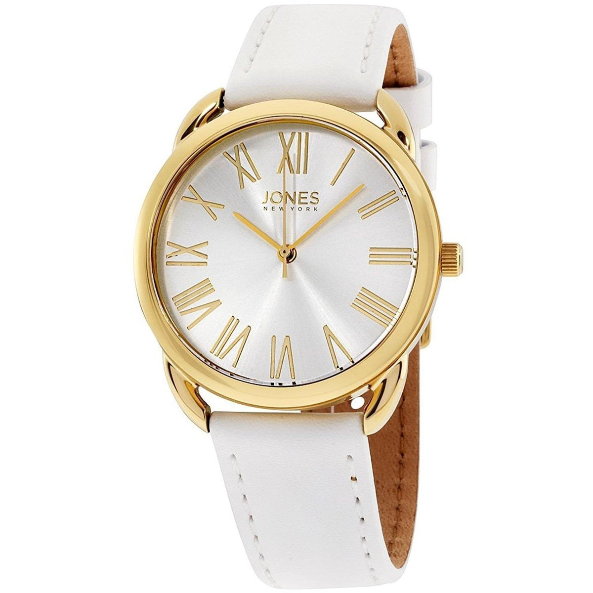 Jones New York Women's 11596G528-001 White Leather Watch