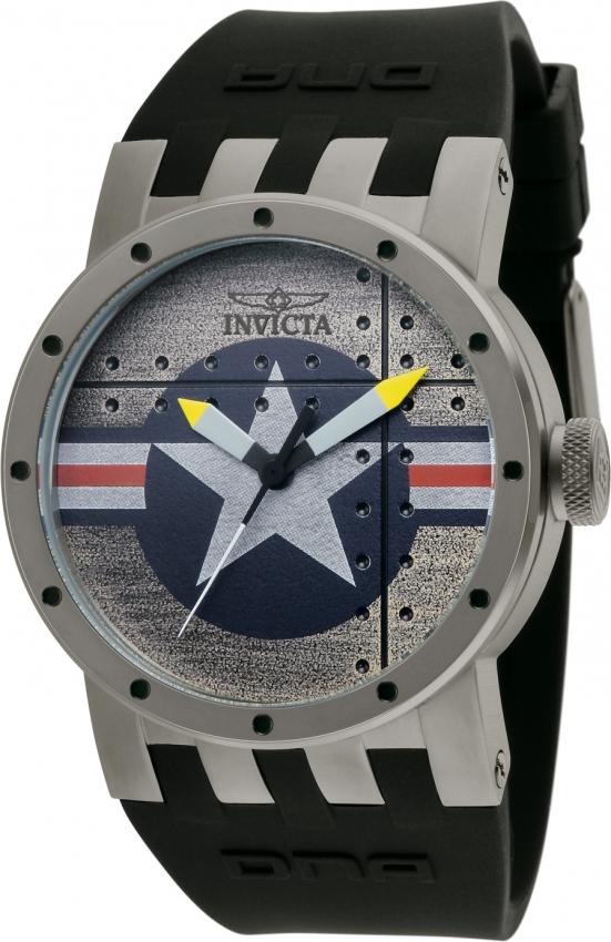 Invicta Men&#39;s 11649 DNA Black Polyurethane Watch