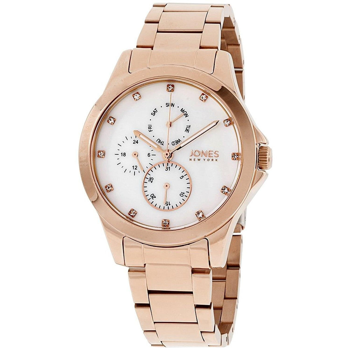 Jones New York Women's 11692R528-524 Rose Gold-Tone Stainless Steel Watch
