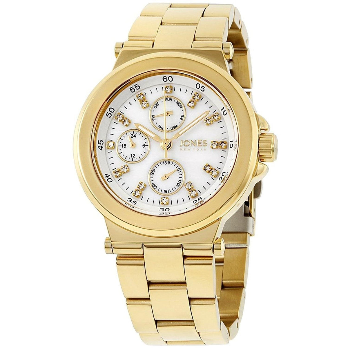 Jones New York Women's 11695G528-005 Gold-Tone Stainless Steel Watch
