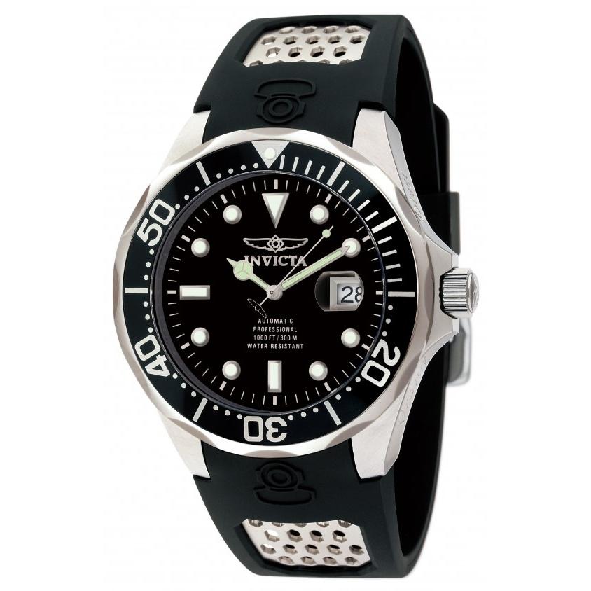 Invicta Men&#39;s 11751 Pro Diver Automatic Black Polyurethane and Stainless Steel Watch