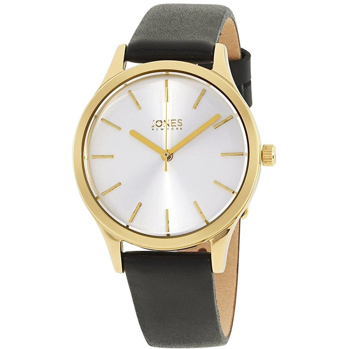 Jones New York Women's 11759G528-003 Black Leather Watch