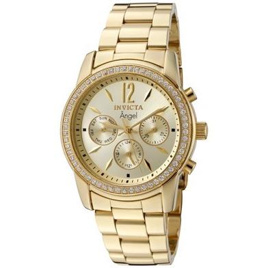 Invicta Women&#39;s 11770 Angel Chronograph Gold-tone Stainless Steel Watch