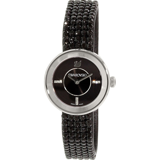 Swarovski Women's 1183491 Piazza Mini Crystal Black Stainless Steel Watch