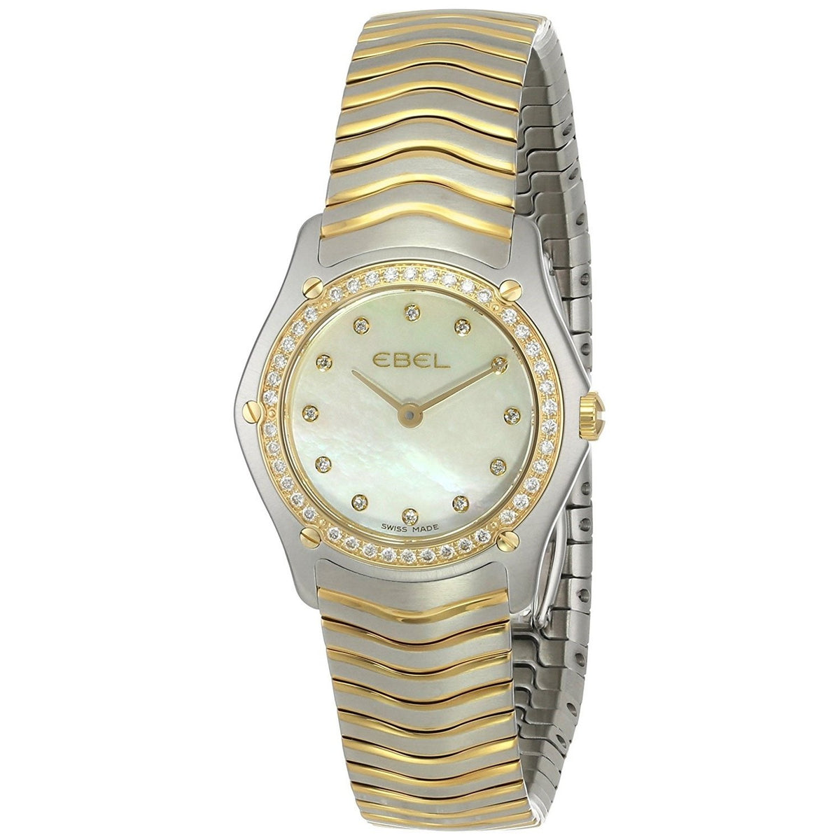 Ebel Women&#39;s 1215271 Classic 18kt Yellow Gold Diamond Two-Tone Stainless Steel Watch