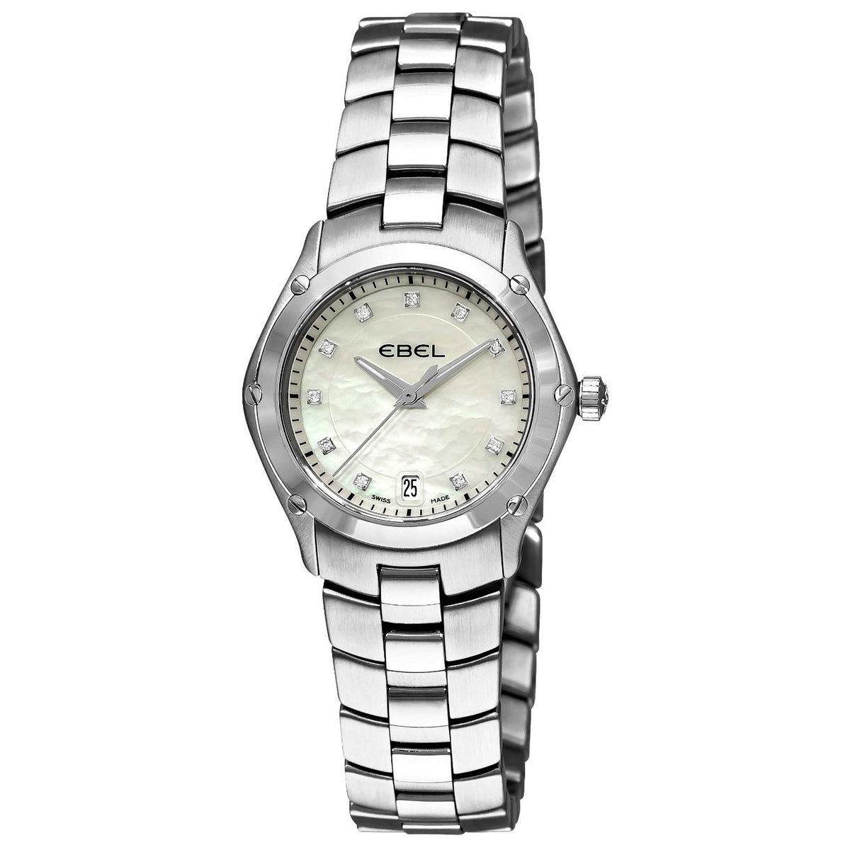 Ebel Women&#39;s 1215982 Sport Diamond Stainless Steel Watch