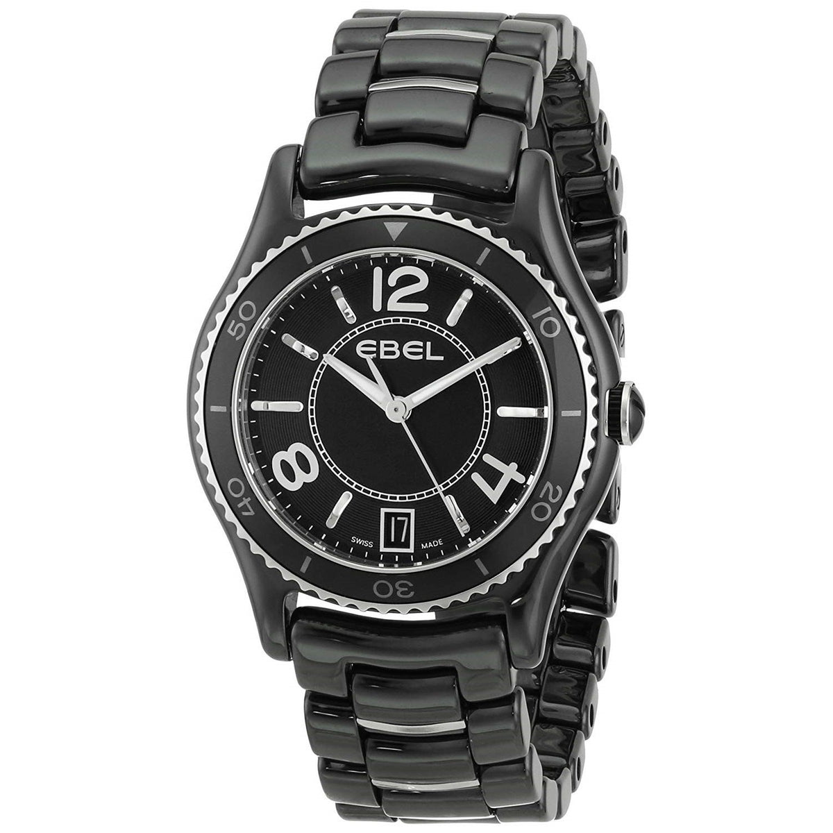 Ebel Women&#39;s 1216142 X-1 Black Ceramic and Stainless Steel Watch
