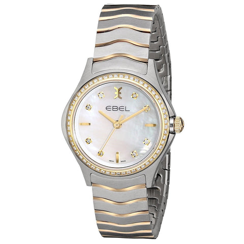 Ebel Women's 1216198 Wave 18kt Yellow Gold Diamond Two-Tone Stainless Steel Watch