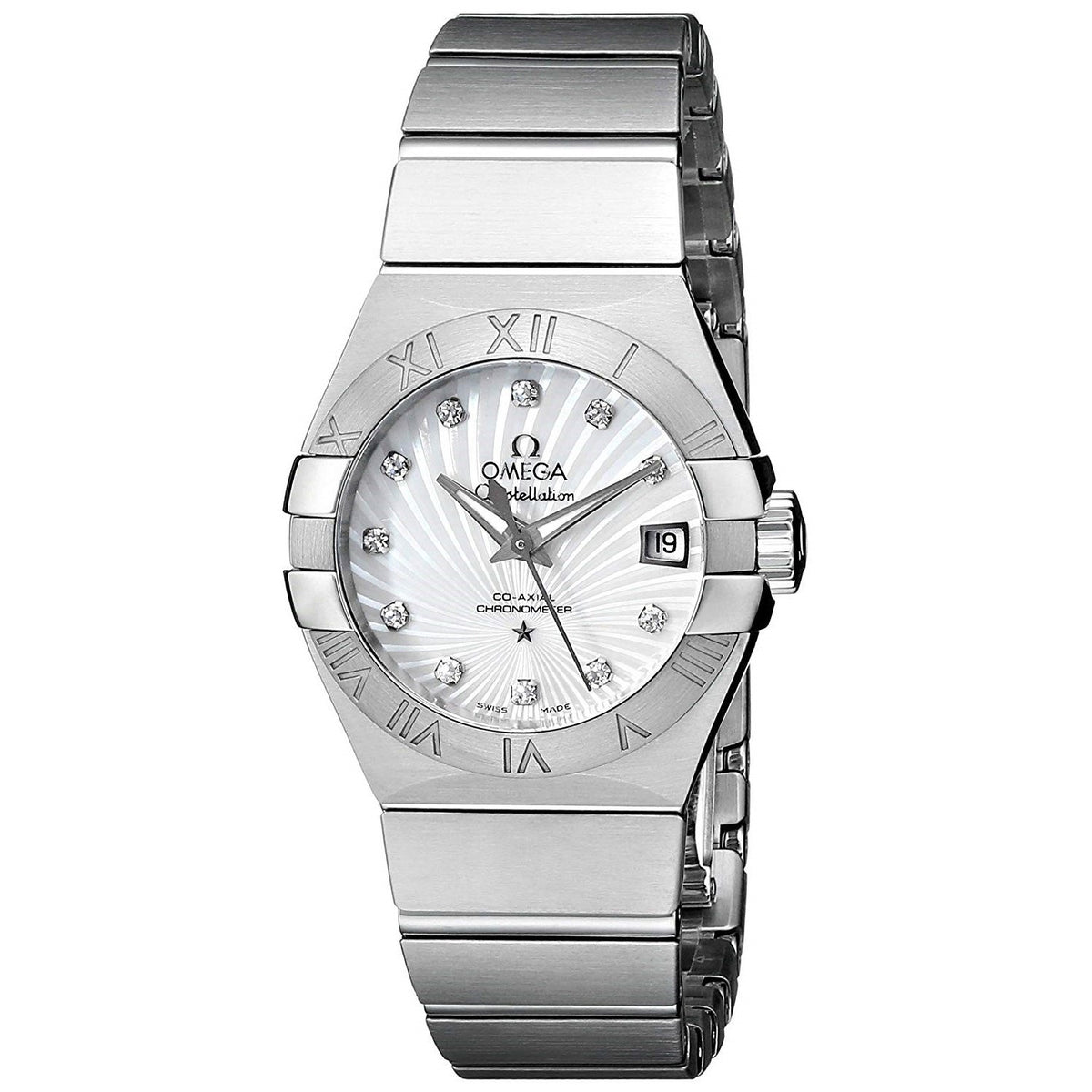 Omega Women&#39;s 123.10.27.20.55.001 Constellation  Diamond Stainless Steel Watch