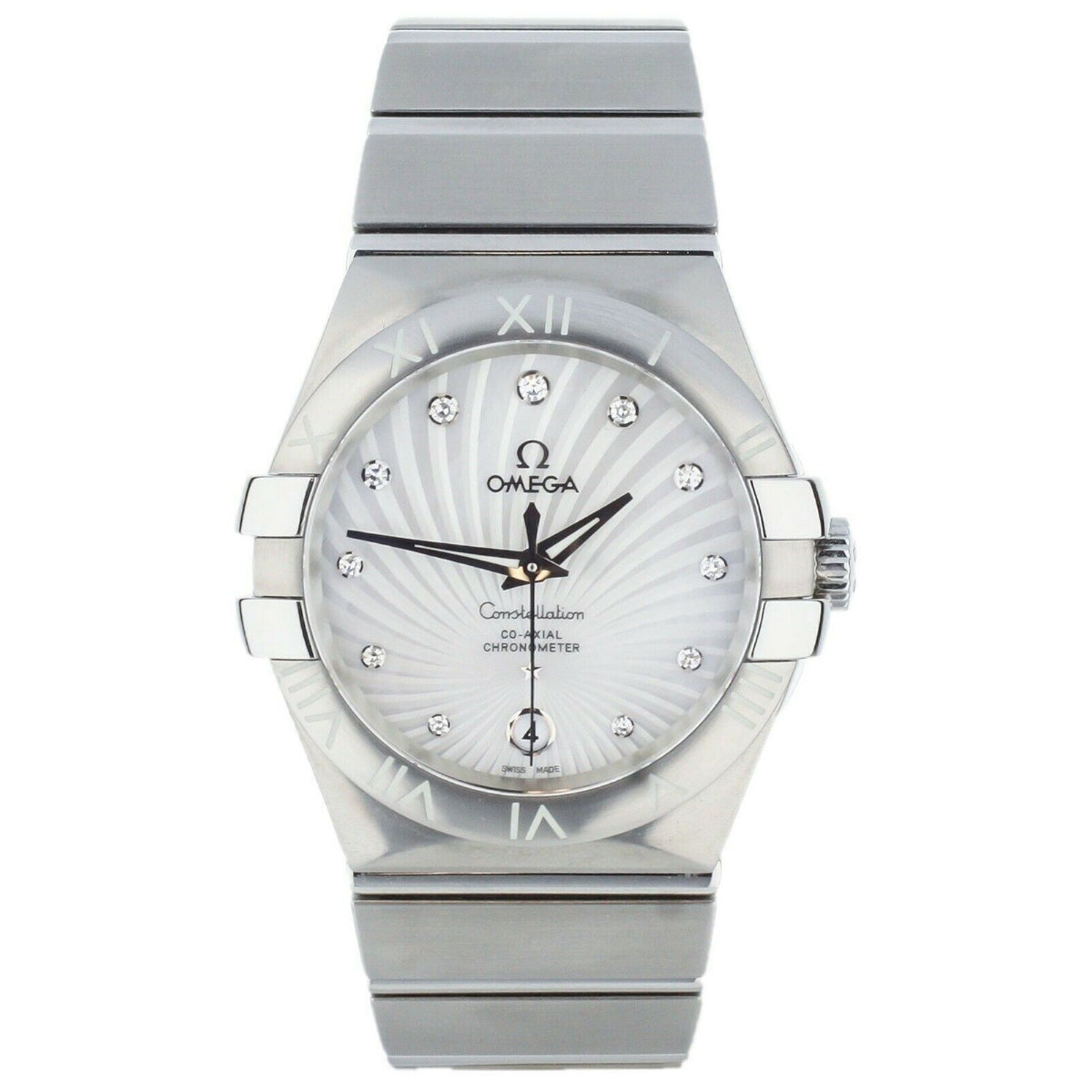 Omega Women's 123.13.35.20.55.001 Constellation White Leather Watch