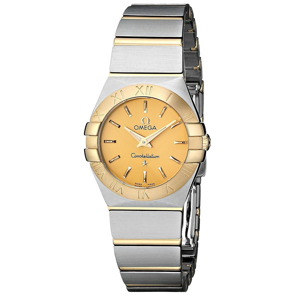 Omega Women&#39;s 123.20.24.60.08.001 Constellation 18kt Yellow Gold Two-Tone Stainless Steel Watch